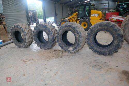 4 MICHELIN 500/70R24 TELEHANDLER TYRES