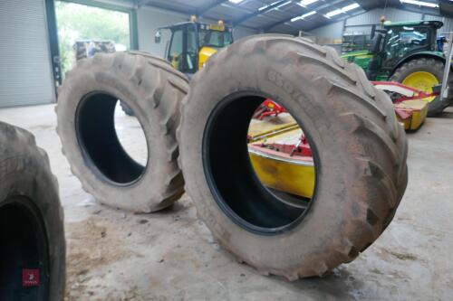 2 650/65R38 REAR TRACTOR TYRES