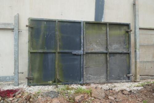 PAIR 5' METAL SHEETED DOORS