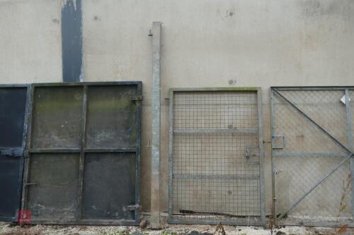 GALVANISED SECURITY GATE & HANGERS POST