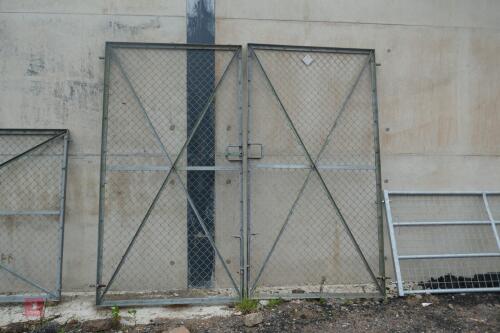 PAIR GALVANISED SECURITY GATES