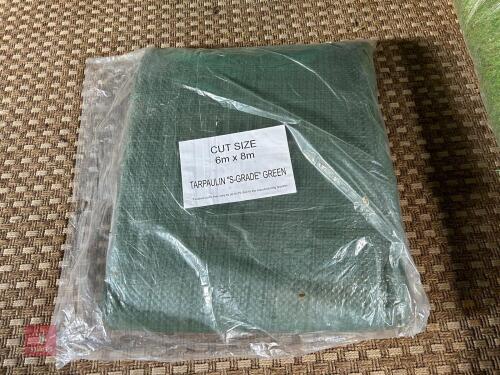 6M X 8M GREEN TARPAULIN