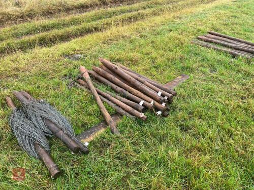 43 X 3'6'' WOODEN FENCING STAKES (16)