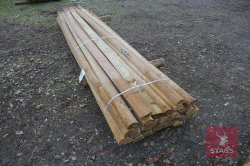 12' HALF ROUND WOODEN RAILS (NO 31)