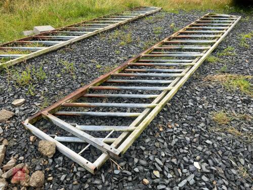 2 CATTLE FEED BARRIERS (2)