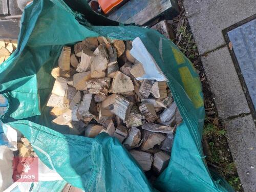 DUMPY BAG OF ASH OFFCUTS LOGS