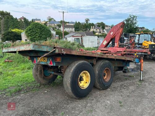 TWIN AXLE HIAB TRAILER