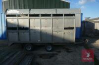 GRAHAM EDWARDS TRI AXLE STOCK TRAILER - 15