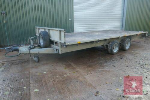 2014 IFOR WILLIAMS 16' FLAT BED TRAILER