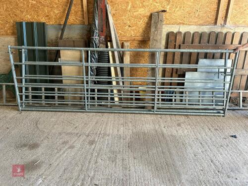 2 X IAE 12' GALVANISED FIELD GATE