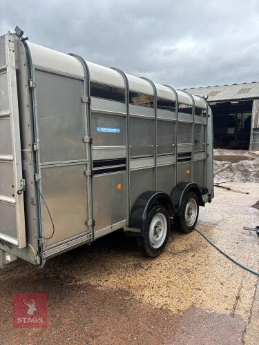 12' IFOR WILLIAMS LIVESTOCK TRAILER