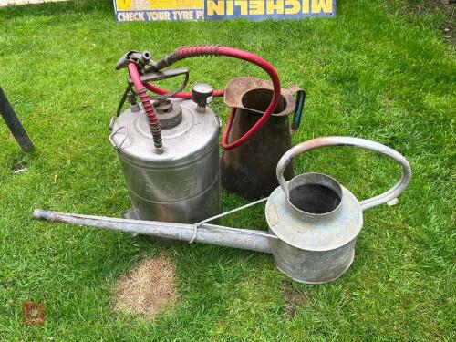 VINTAGE KNAPSACK SPRAYER & WATERING CAN