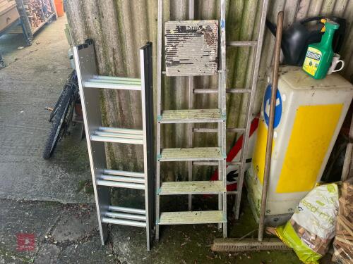 3 ALUMINIUM LADDERS