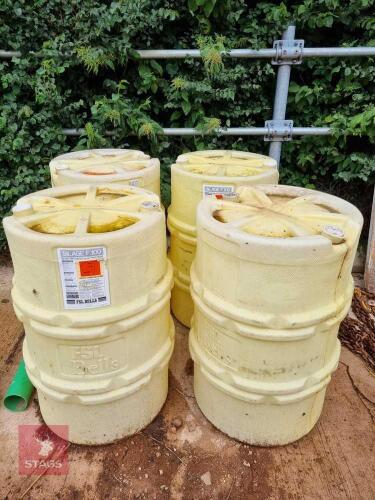 4 SILAGE ADDITIVE BARRELS