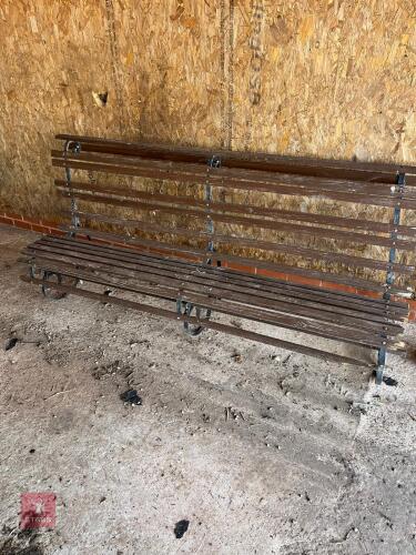 METAL GARDEN BENCH