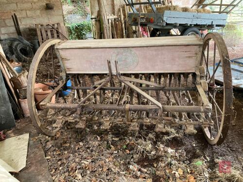 VINTAGE RUSTON HORNSBY SEED DRILL
