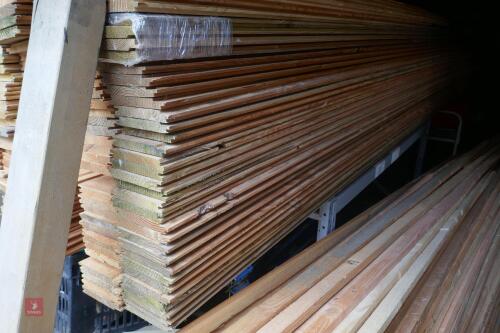 10 X 4.8M OF CEDAR TONGUE & GROOVE