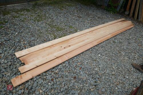 20 X 4.8M OF CEDAR TONGUE & GROOVE