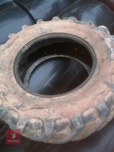 PAIR OF TRACTOR TYRES 420/85 R 28