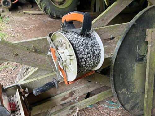 GALLAGHER GEARED FENCE REEL & POLYWIRE