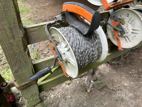 GALLAGHER GEARED FENCE REEL & POLYWIRE