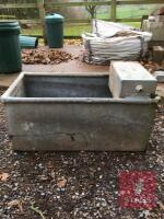 3' GALVANISED WATER TROUGH