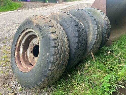 SET OF 4 340/65/R18 TRAILER TYRES