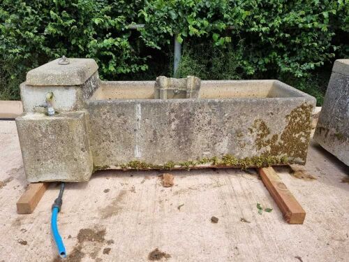 2 CONCRETE WATER TROUGHS