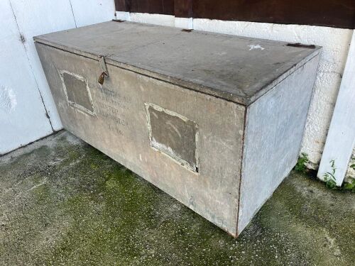 GALVANISED VINTAGE FEED BIN