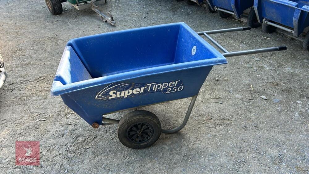 SUPER TIPPER 250 BLUE WHEELBARROW