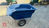 BLUE HIGH CAPACITY TIPPING WHEELBARROW