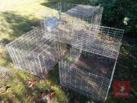 3 GALVANISED WIRE CAGES - 2