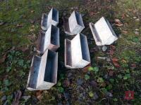 6 GALVANISED FEEDERS/PLANTERS - 3