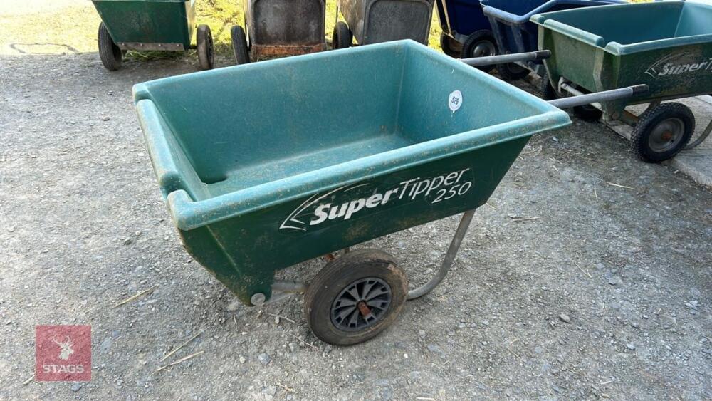 SUPER TIPPER 250 GREEN WHEELBARROW