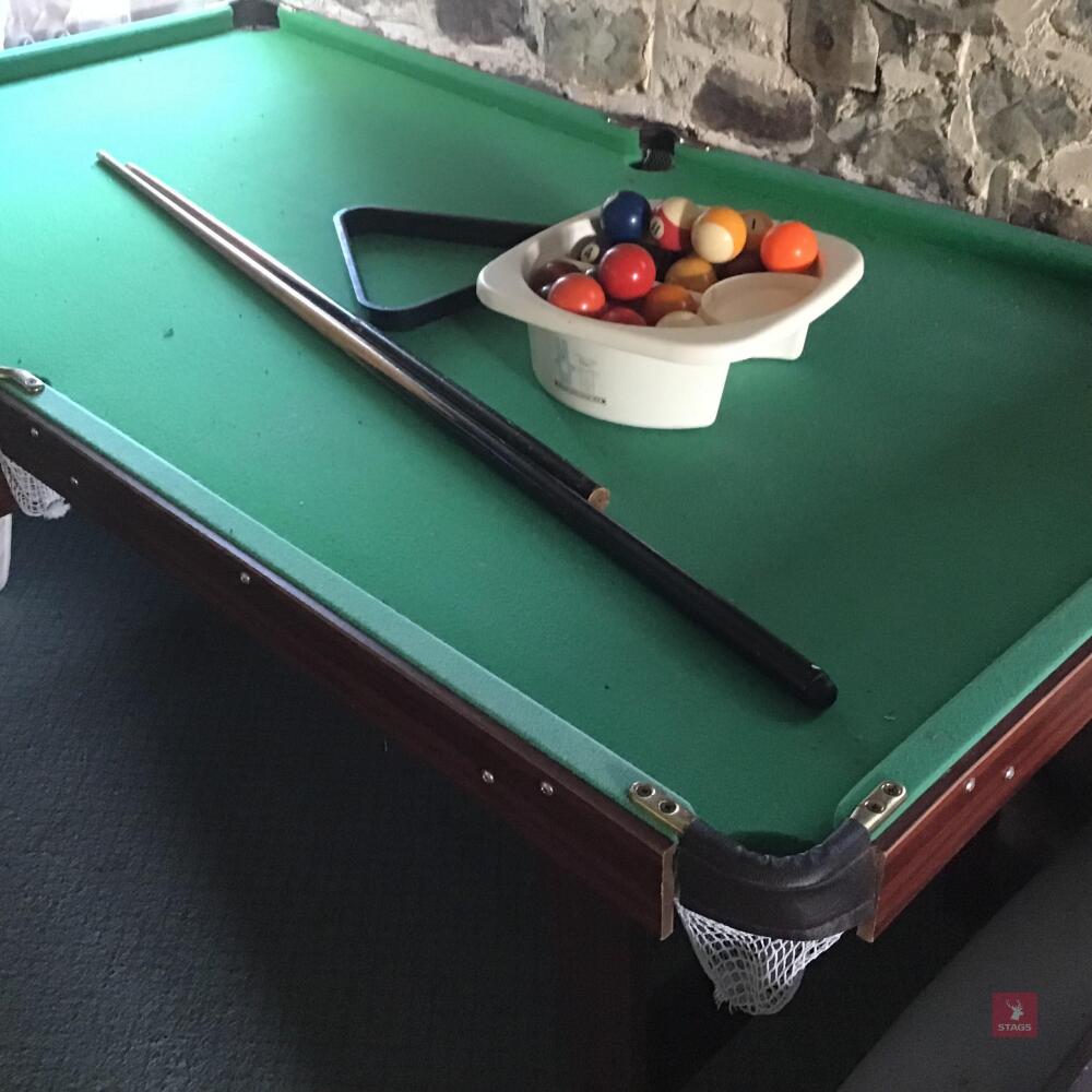 6' X 3' SNOOKER/POOL TABLE