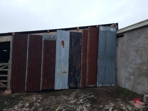 20 8FT USED CORRUGATED IRON SHEETS