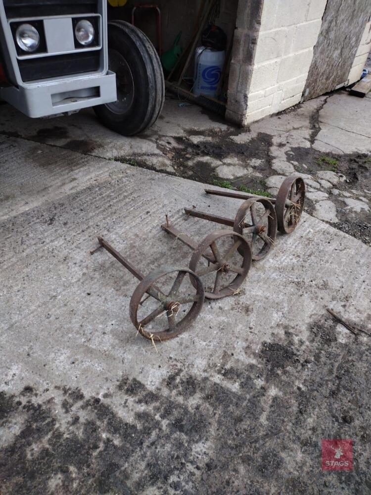 4 CAST SHEPHERDS HUT WHEELS