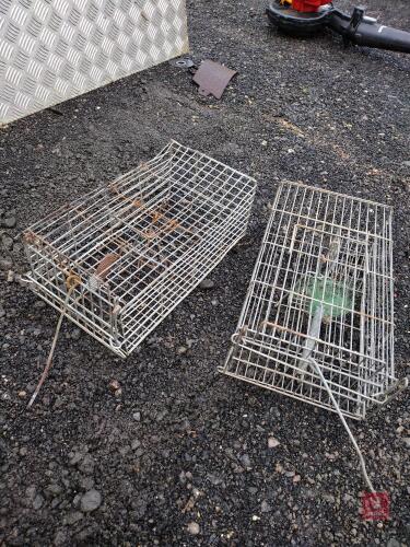 2 RAT TRAP CAGES