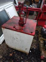 VINTAGE SHELL OIL DISPENSING CABINET - 2