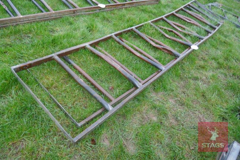 2 12' GALV CATTLE FEED BARRIER TOPS (A)