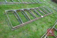 2 9.5' GALV CATTLE FEED BARRIER TOPS (B) - 5
