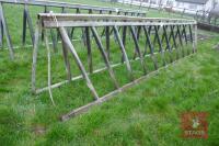 2 15' GALV CATTLE FEED BARRIER TOPS (A) - 2