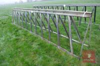 2 15' GALV CATTLE FEED BARRIER TOPS (A) - 4