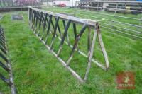 2 15' GALV CATTLE FEED BARRIER TOPS (A) - 7