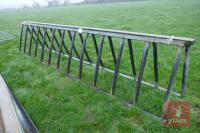 2 15' GALV CATTLE FEED BARRIER TOPS (B) - 4