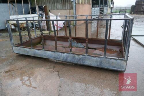 10' X 5' GALV CATTLE RECTANGULAR FEEDER