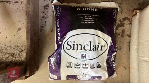 BAG OF SINCLAIR FISH, BLOOD & BONE