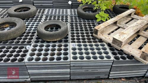 APPROX 200 HEAVY DUTY PLUG TRAYS