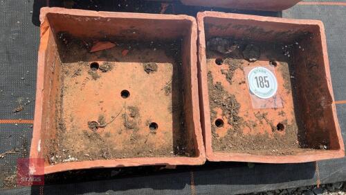 2 SANKEY TERRACOTTA SEED TRAYS