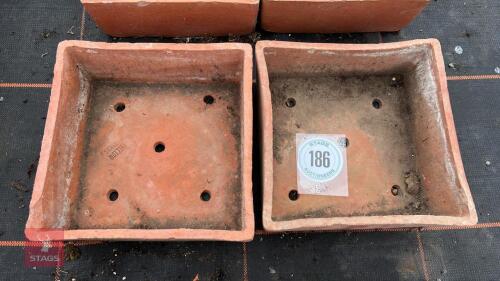 2 SANKEY TERRACOTTA SEED TRAYS